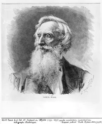 Porträt von Samuel Morse (1791-1872) graviert von C. Robertson